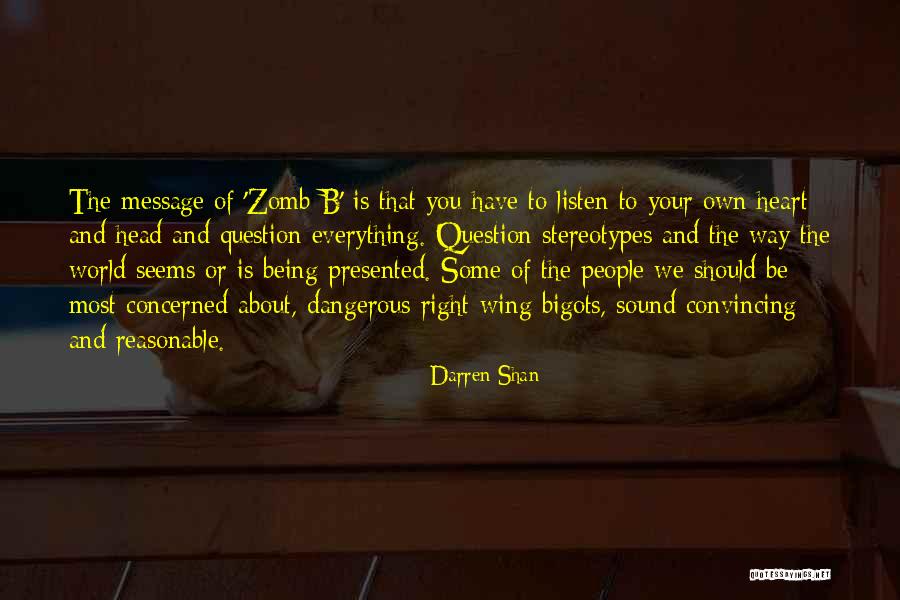 Message Heart Quotes By Darren Shan