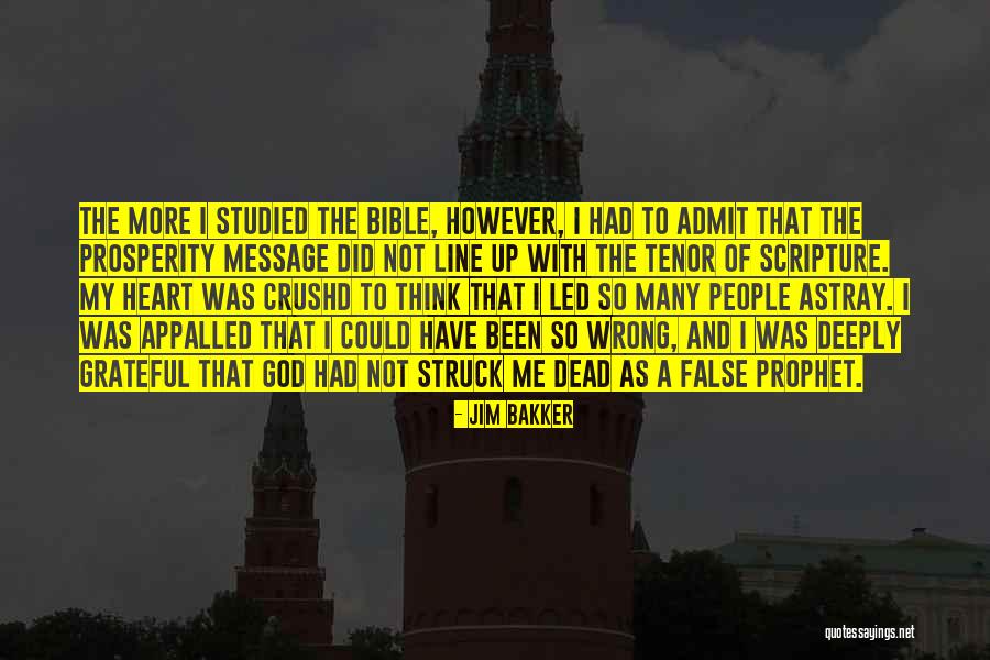 Message Heart Quotes By Jim Bakker