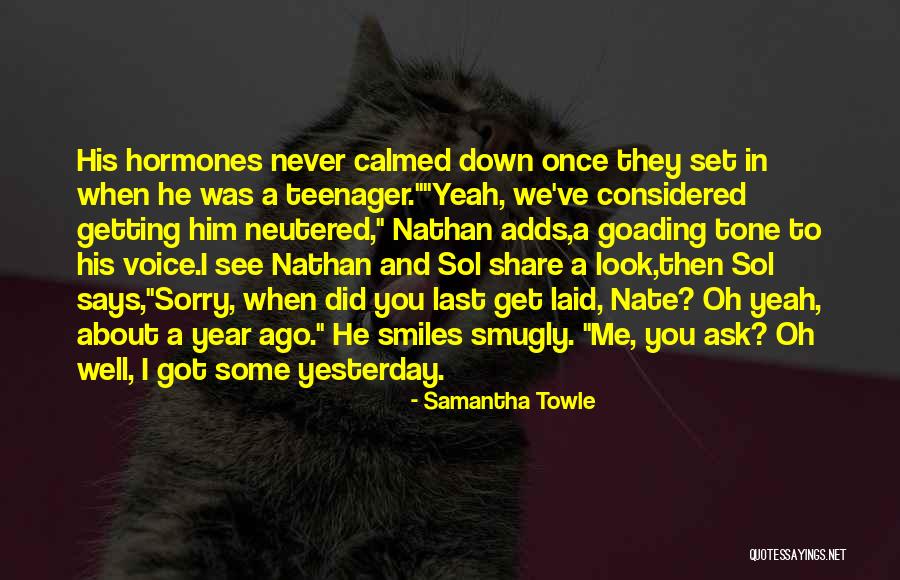 Messing With My Head Quotes By Samantha Towle Messing With My Head Quotes By Samantha Towle