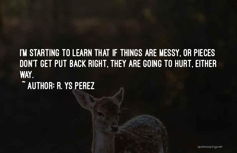 Messy Love Quotes By R. YS Perez