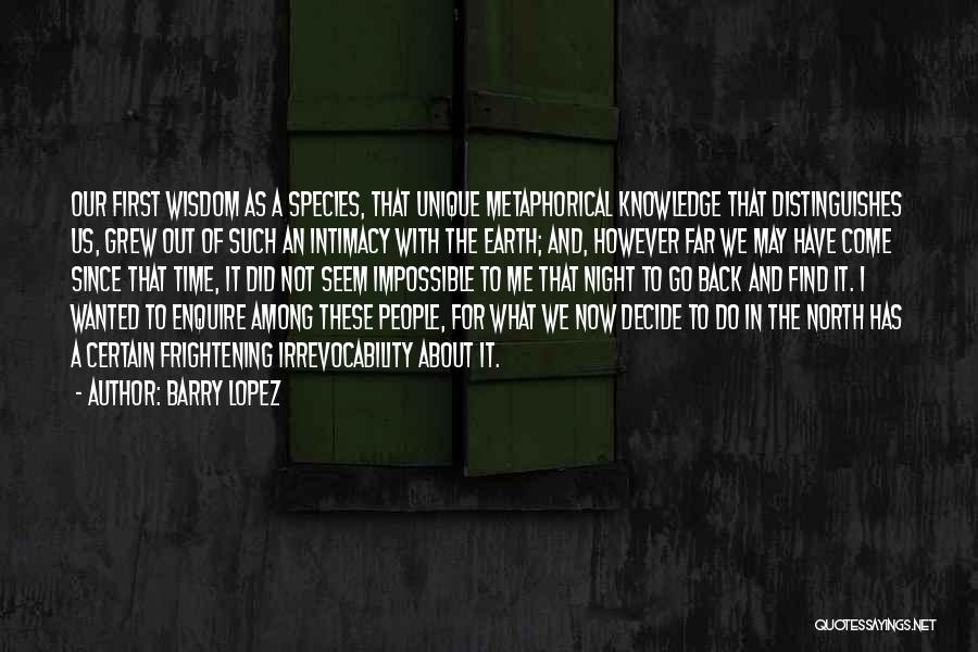 Metaphorical Quotes By Barry Lopez