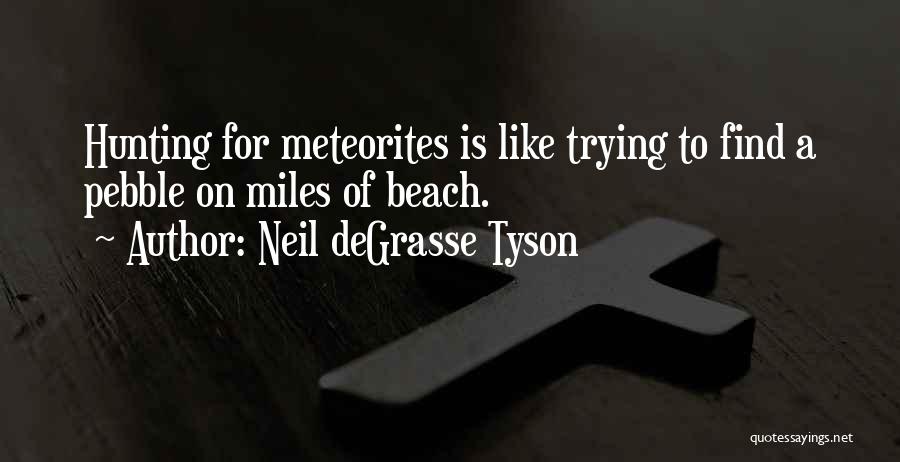 Meteorites Quotes By Neil DeGrasse Tyson