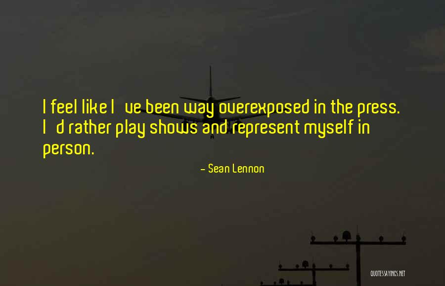 Methinketh Quotes By Sean Lennon Methinketh Quotes By Sean Lennon