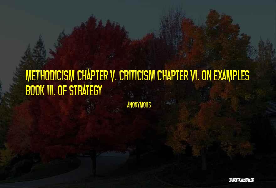 Methodologies Examples Quotes By Anonymous