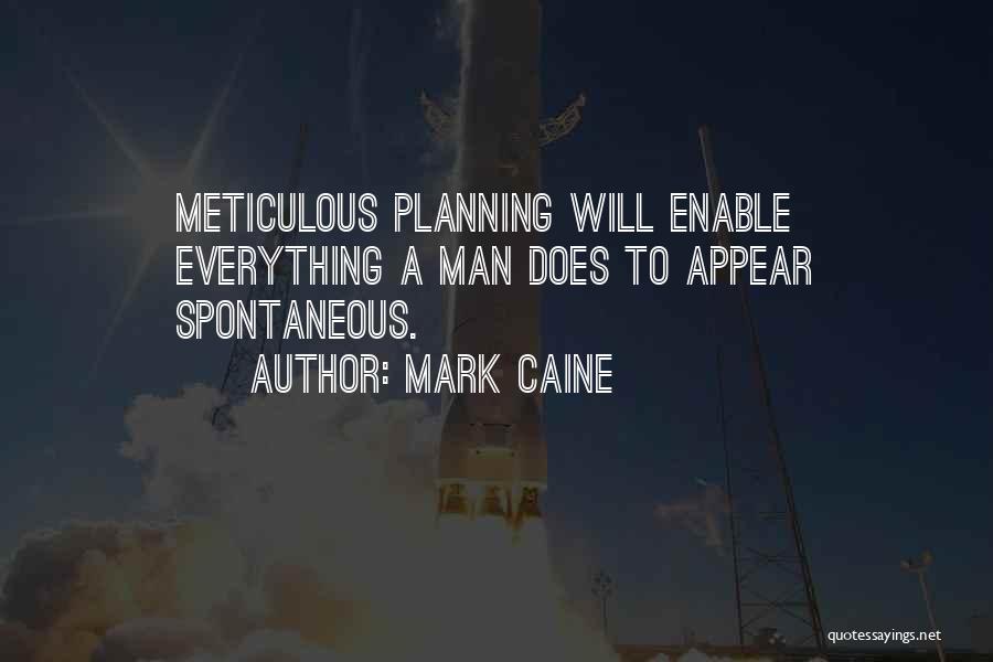 Meticulous Quotes By Mark Caine