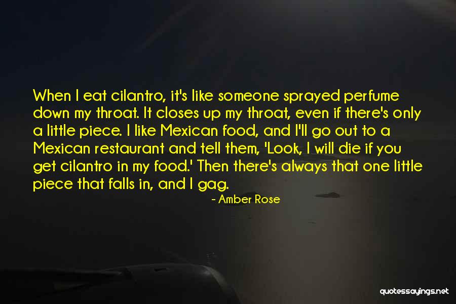 Mexican Restaurant Quotes By Amber Rose