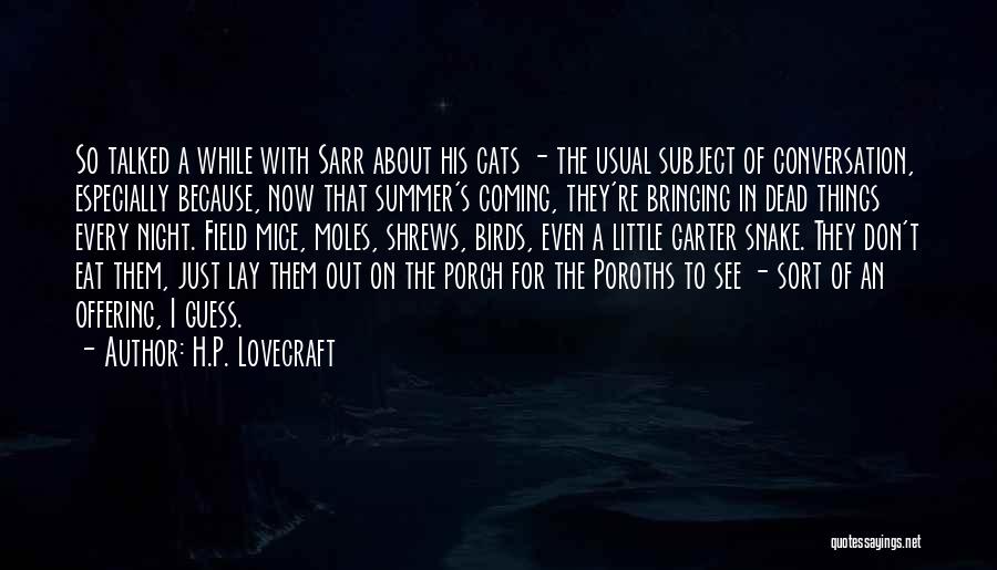 Mice And Cats Quotes By H.P. Lovecraft