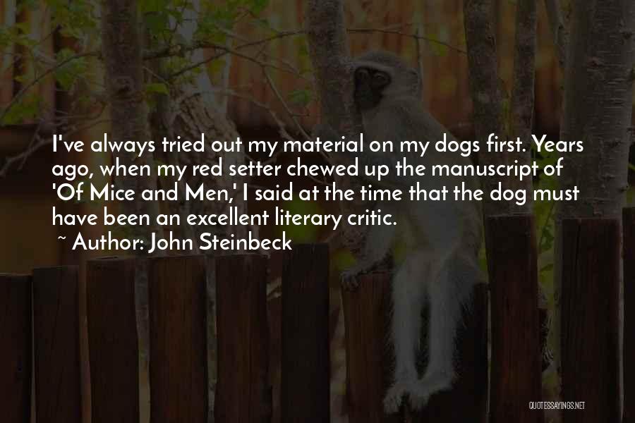 Mice In Of Mice And Men Quotes By John Steinbeck