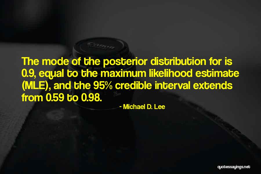 Michael D. Lee Quotes 886980