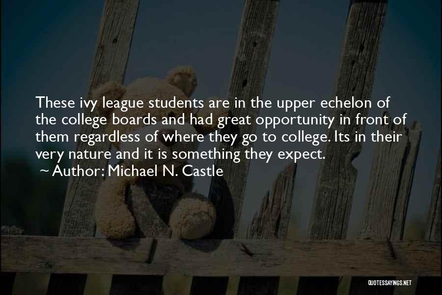Michael N. Castle Quotes 128280