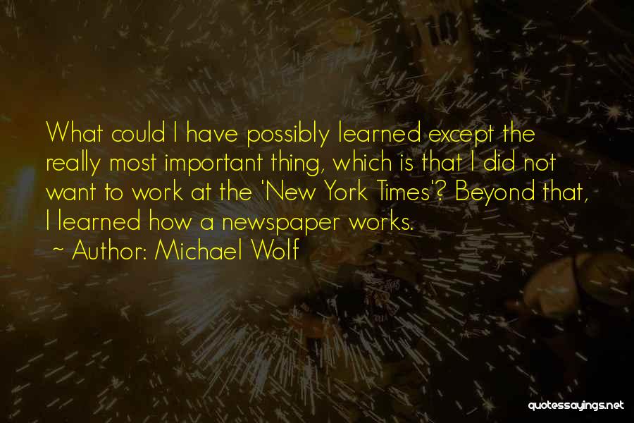 Michael Wolf Quotes 1254993