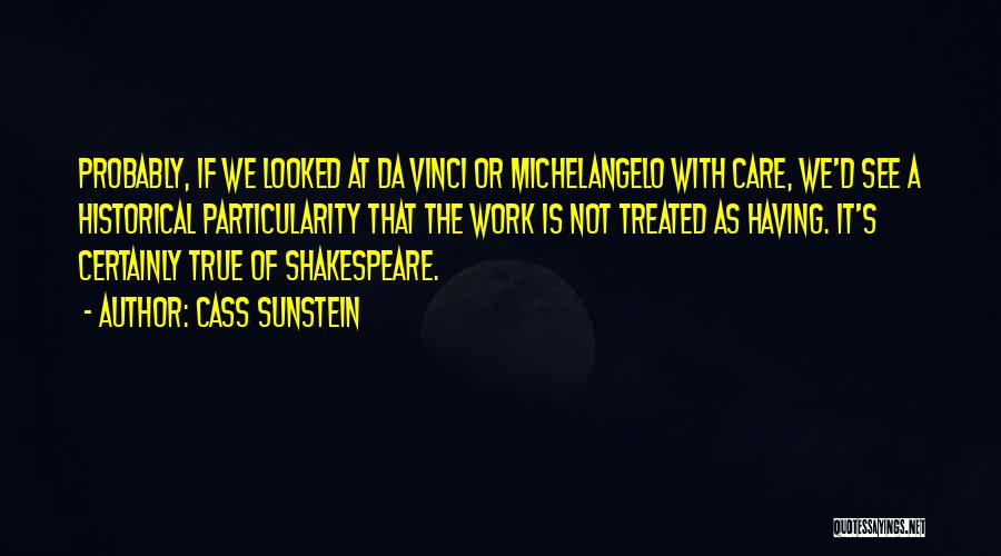 Michelangelo's Quotes By Cass Sunstein