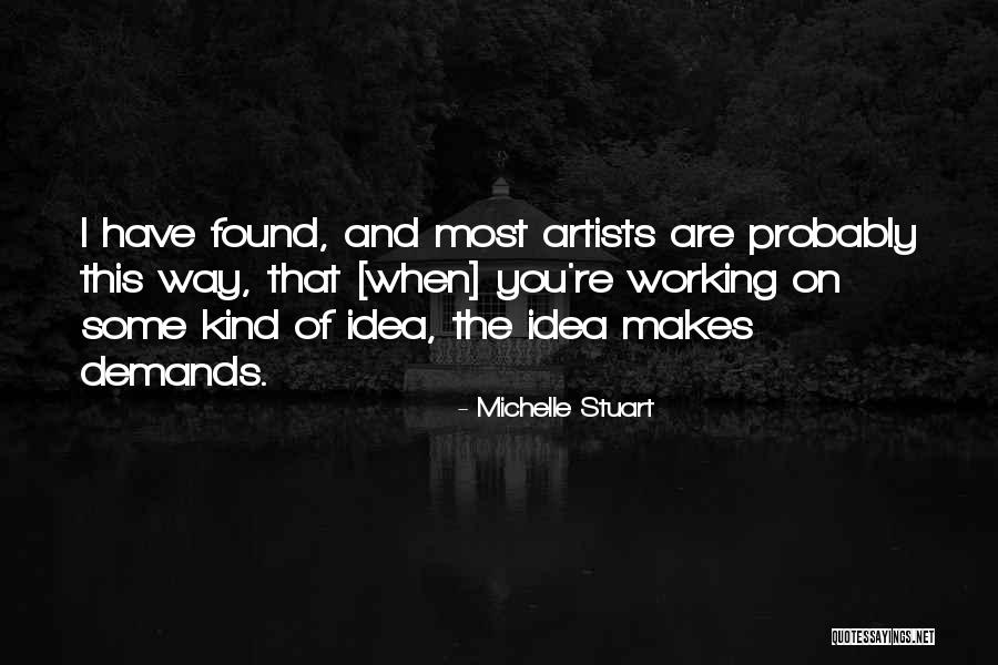 Michelle Stuart Quotes 266827 Michelle Stuart Quotes 266827