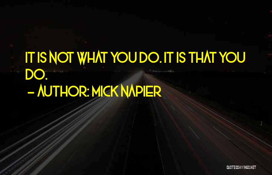 Mick Napier Quotes 1299388