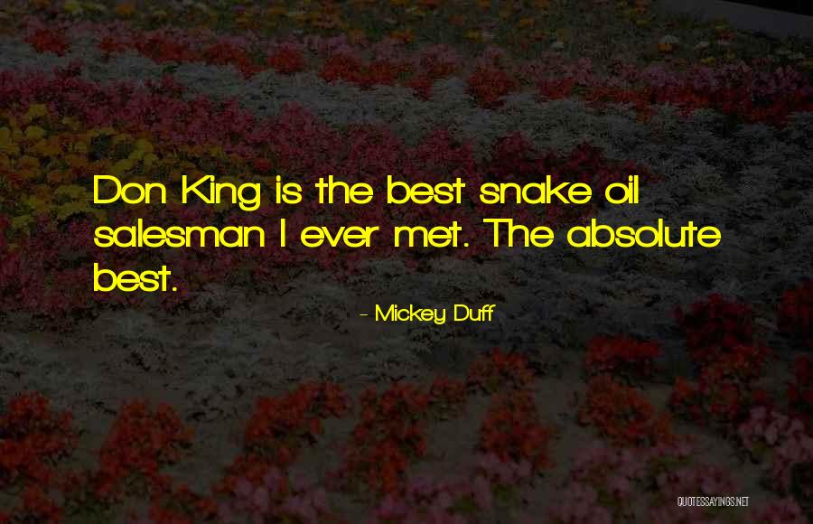 Mickey Duff Quotes 1305771