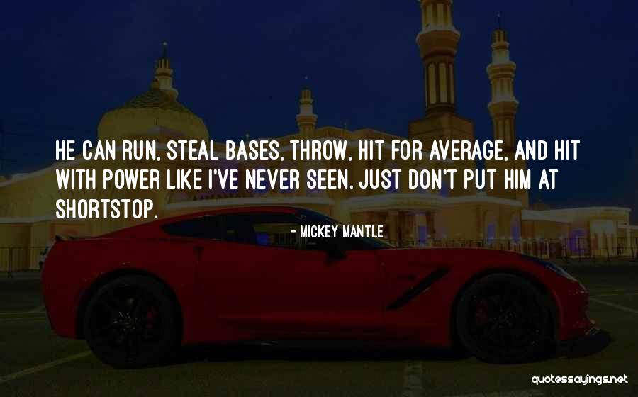 Mickey Mantle's Quotes By Mickey Mantle Mickey Mantle's Quotes By Mickey Mantle