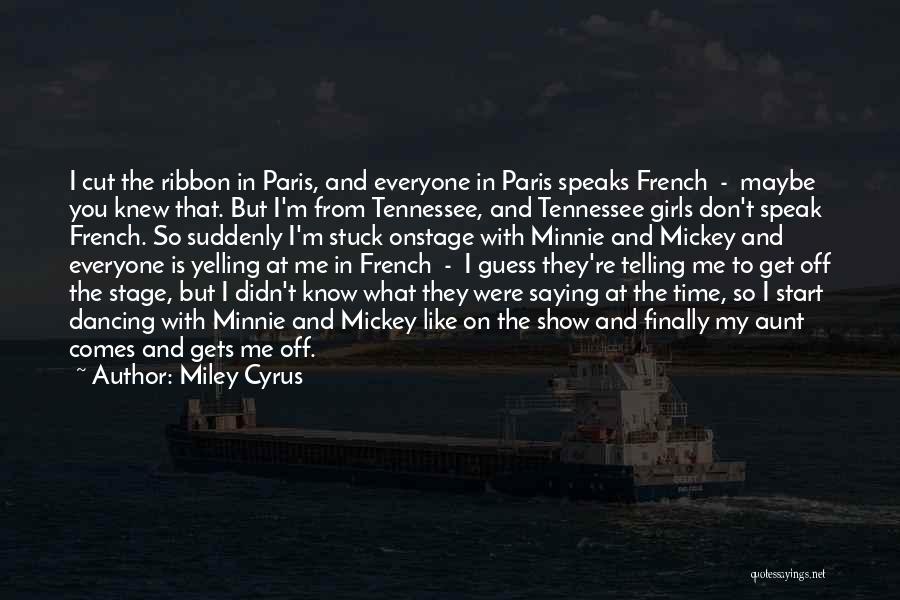 Mickey Without Minnie Quotes By Miley Cyrus