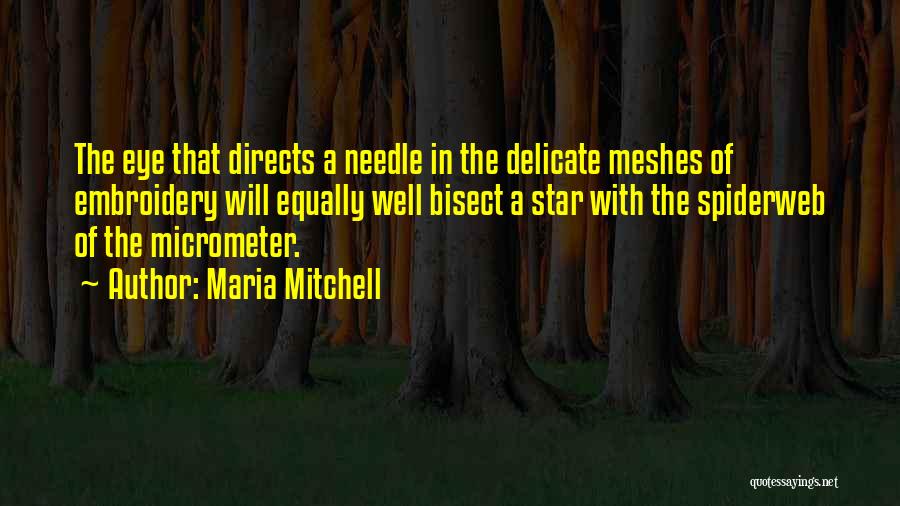 Micrometer Quotes By Maria Mitchell