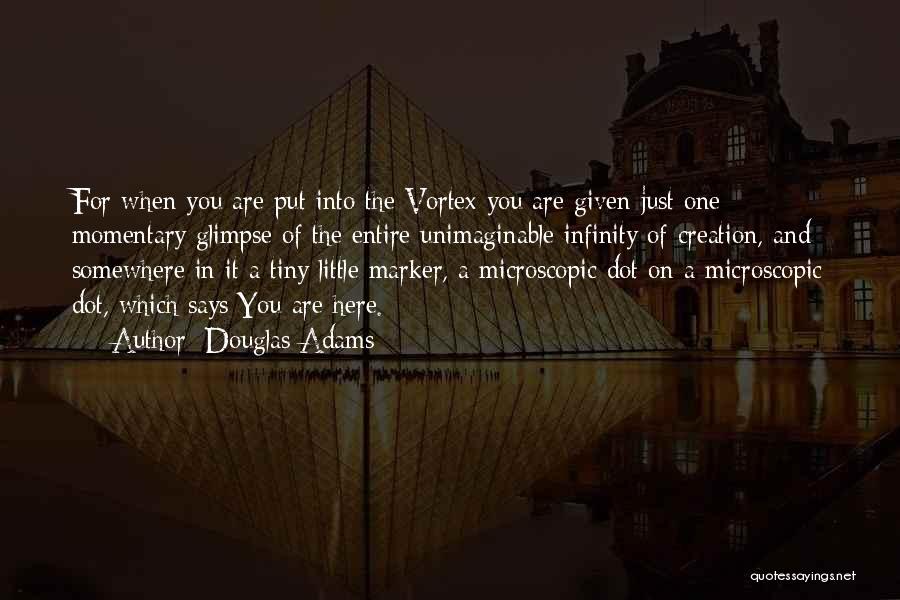 Microscopic Quotes By Douglas Adams