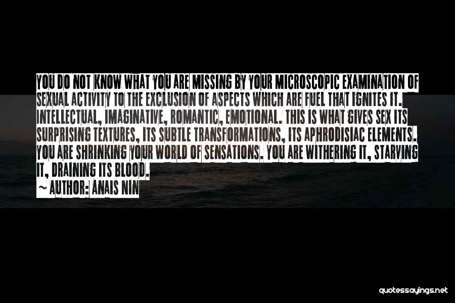 Microscopic World Quotes By Anais Nin