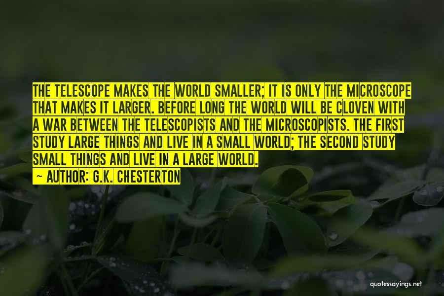 Microscopists Quotes By G.K. Chesterton