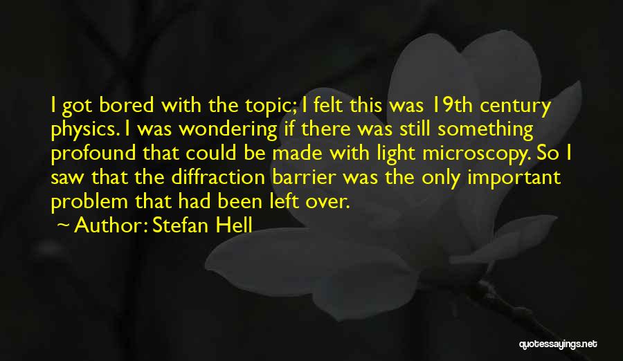 Microscopy Quotes By Stefan Hell