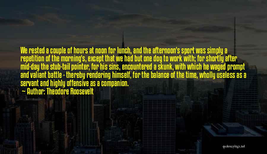 Mid Afternoon Quotes By Theodore Roosevelt