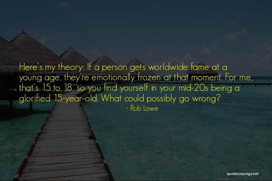 Mid Age Quotes By Rob Lowe