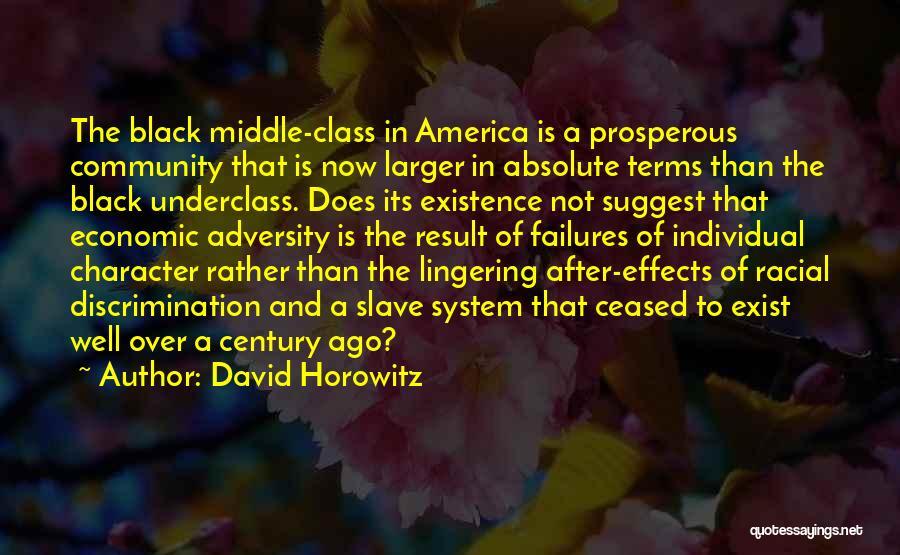 Middle Class Quotes By David Horowitz
