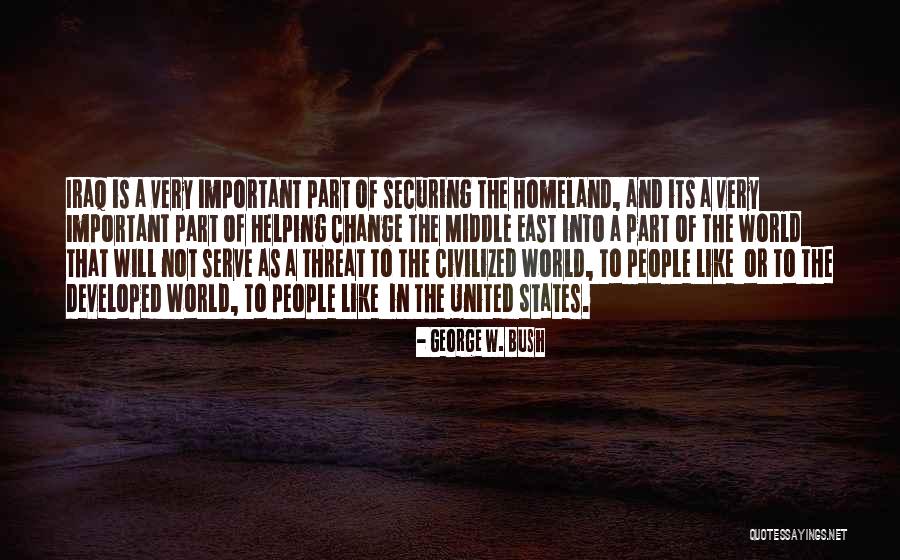Middle East Quotes By George W. Bush Middle East Quotes By George W. Bush