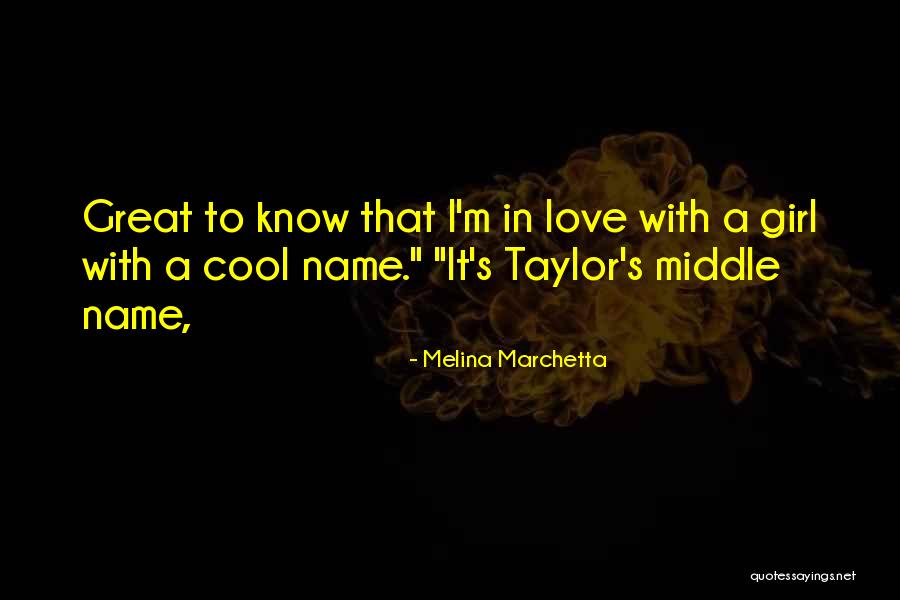 Middle Name In Quotes By Melina Marchetta Middle Name In Quotes By Melina Marchetta