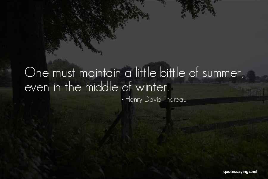 Middle Of Summer Quotes By Henry David Thoreau Middle Of Summer Quotes By Henry David Thoreau