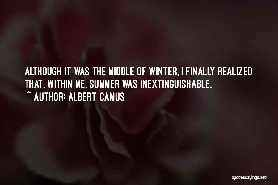 Middle Of Winter Quotes By Albert Camus