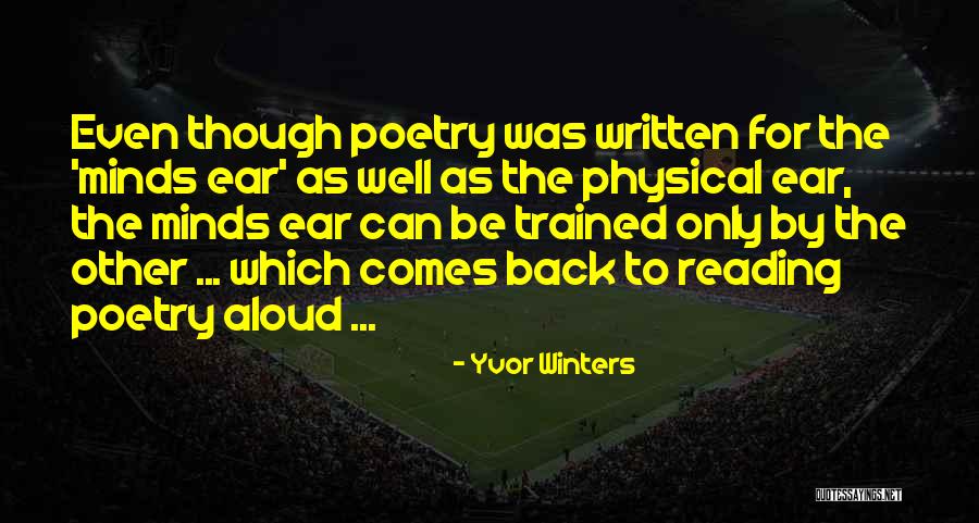Miembros De Una Quotes By Yvor Winters Miembros De Una Quotes By Yvor Winters