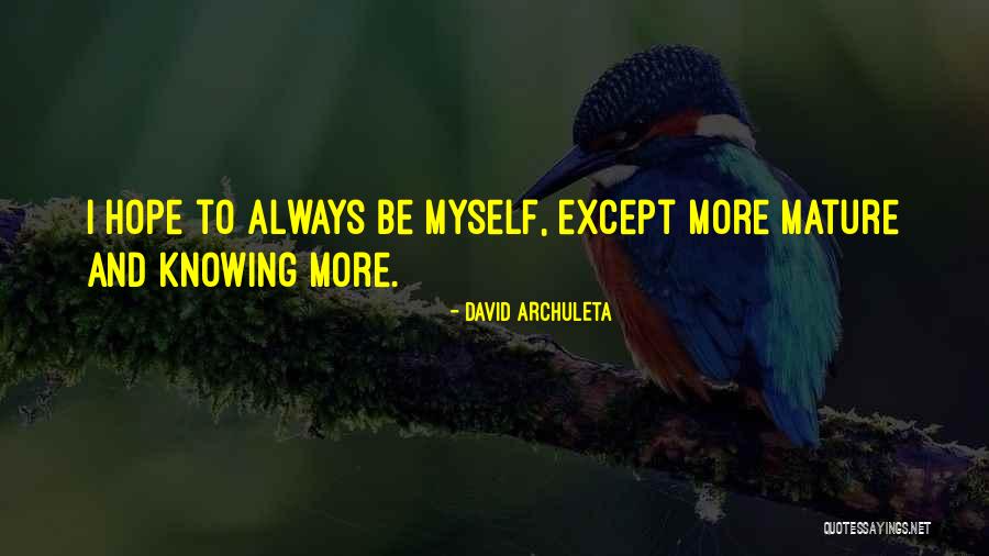Mieren Verdelgen Quotes By David Archuleta Mieren Verdelgen Quotes By David Archuleta
