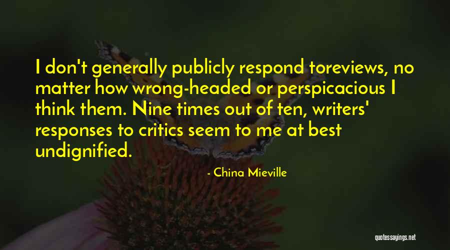 Mieville Quotes By China Mieville