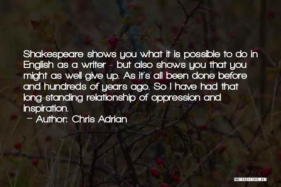 Might As Well Give Up Quotes By Chris Adrian