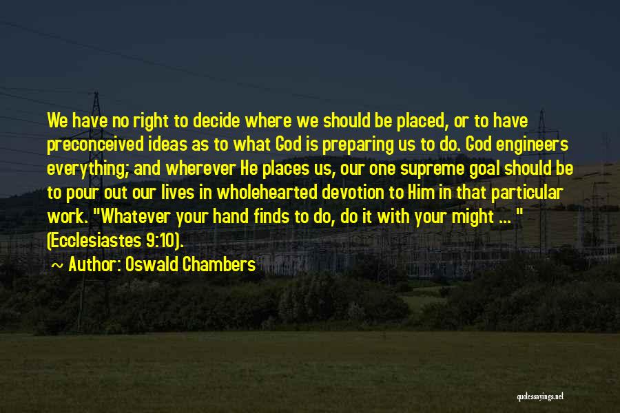 Might Is Right Quotes By Oswald Chambers