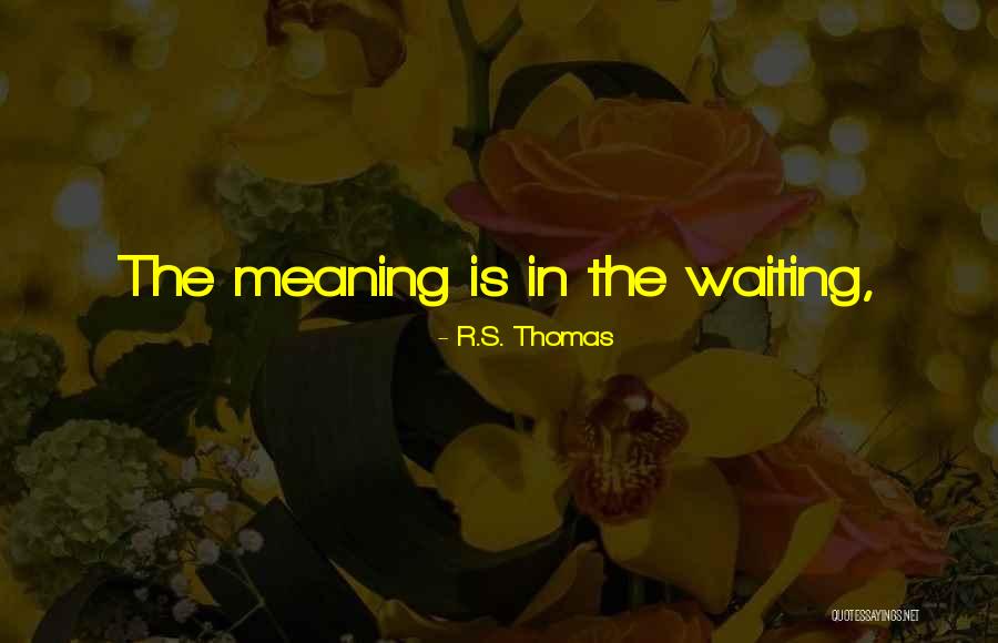 Mightily In A Sentence Quotes By R.S. Thomas Mightily In A Sentence Quotes By R.S. Thomas