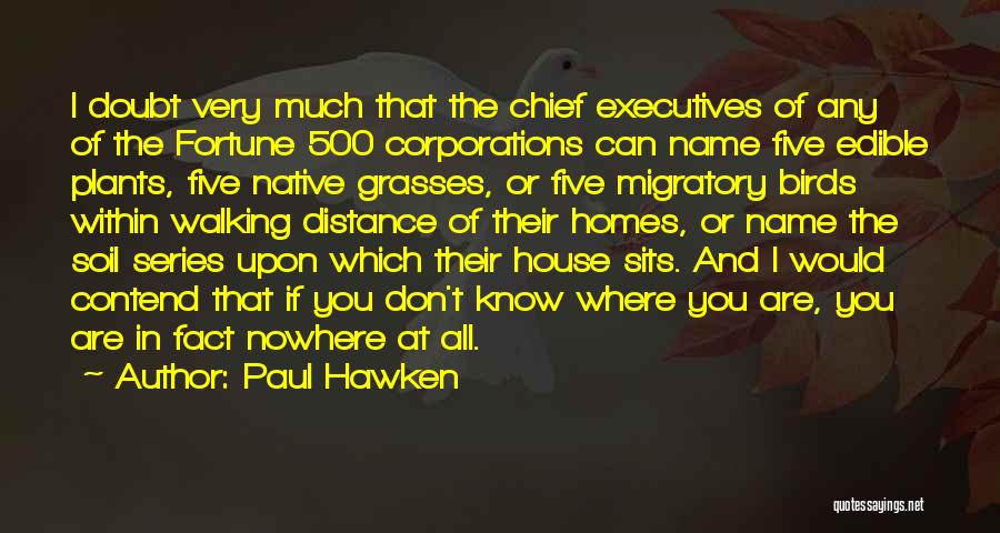 Migratory Birds Quotes By Paul Hawken