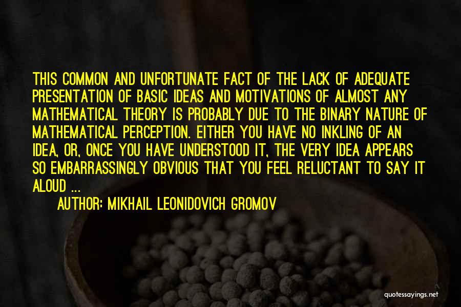 Mikhail Leonidovich Gromov Quotes 2228055