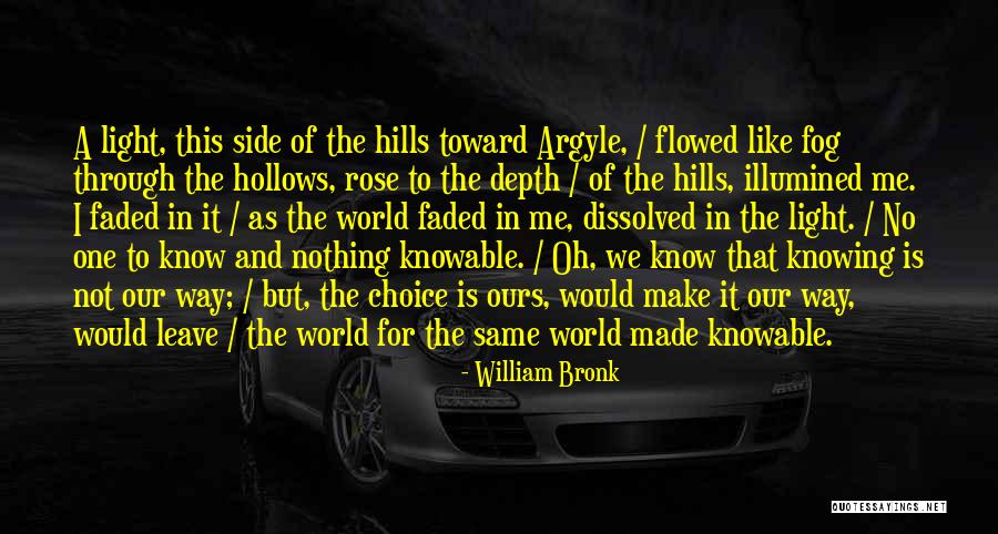 Mikolai Wierzbicki Quotes By William Bronk