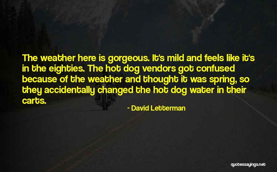 Mild Weather Quotes By David Letterman Mild Weather Quotes By David Letterman