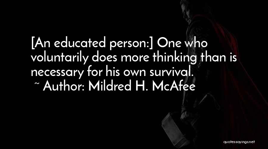 Mildred H. McAfee Quotes 951200