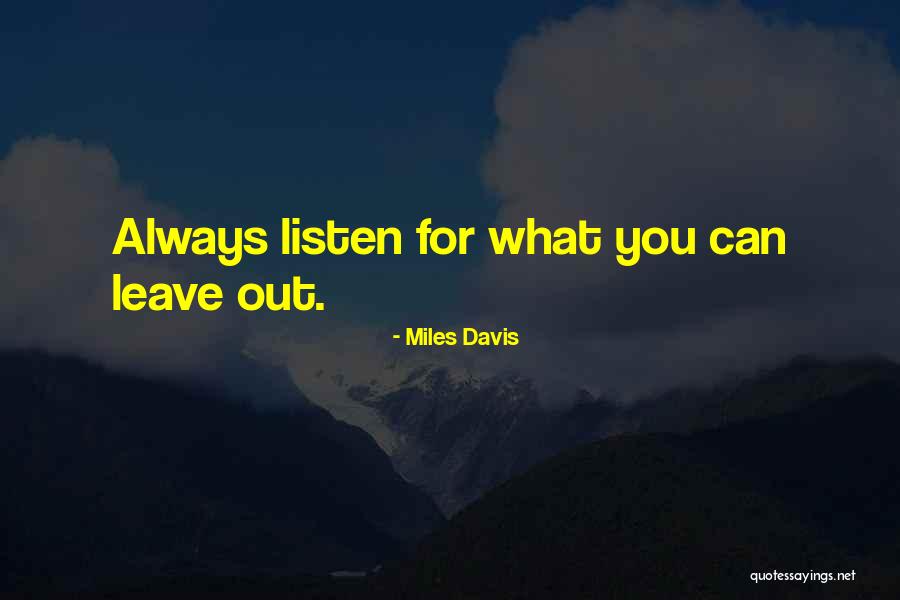 Miles Davis Quotes 1609826