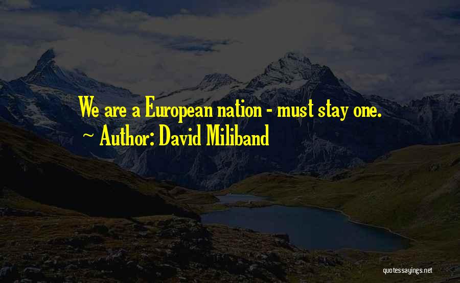 Miliband Quotes By David Miliband