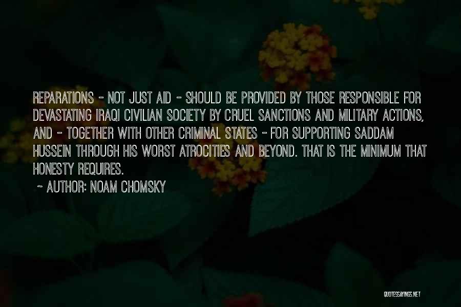 Military Aid Quotes By Noam Chomsky