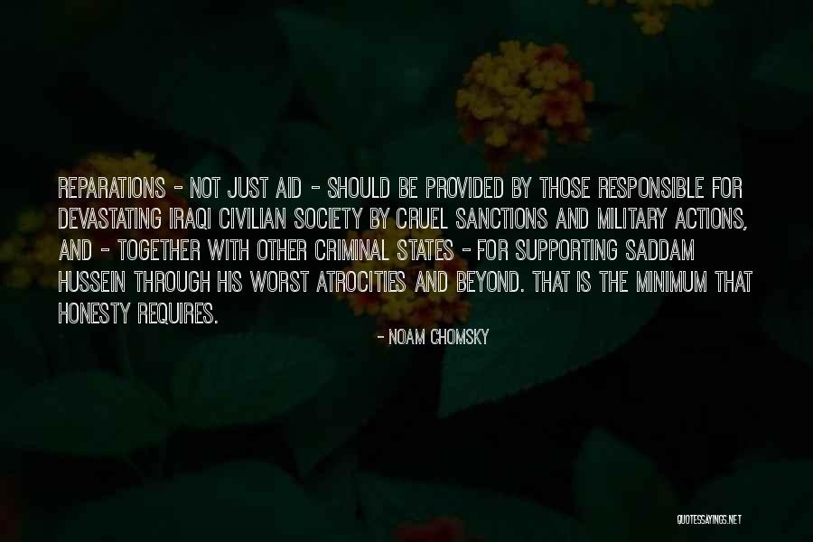 Military Aid Quotes By Noam Chomsky