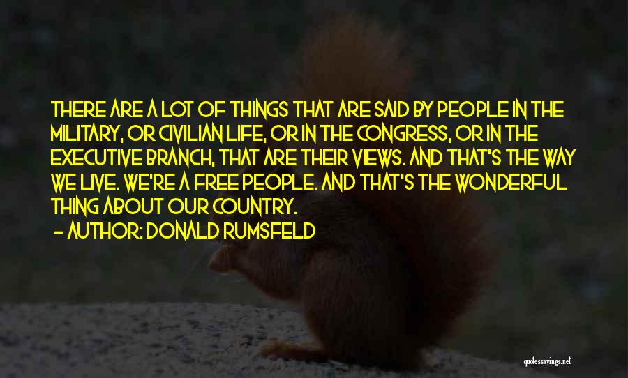 Military Branch Quotes By Donald Rumsfeld