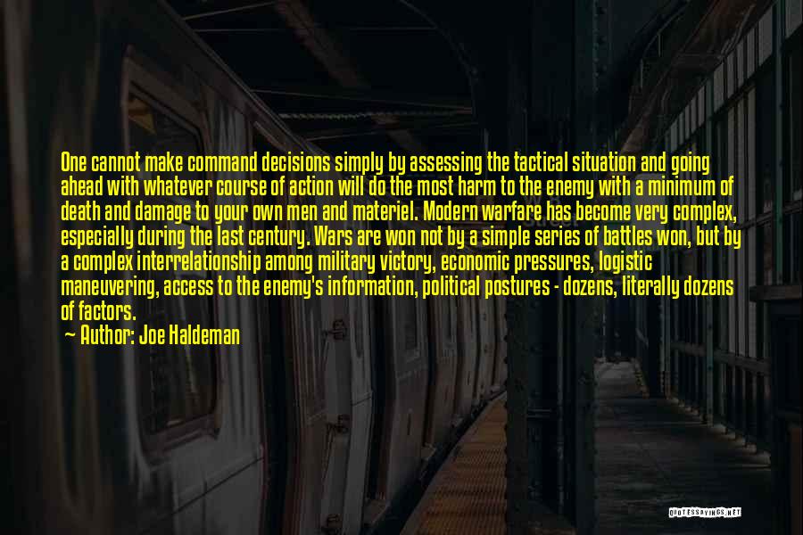 Military Command Quotes By Joe Haldeman
